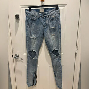 Fear of God x Third Collection Selvedge Indigo Denim Jeans Size 30 Jerry Lorenzo